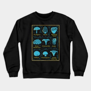 Types of Mushrooms Crewneck Sweatshirt